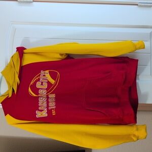 Kansas City Men's Hoodie - Red and Yellow